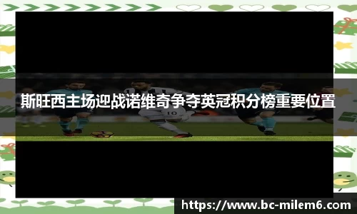 斯旺西主场迎战诺维奇争夺英冠积分榜重要位置